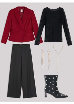 Sinsay - Botki z imitacji skóry - czarny ze sklepu Sinsay w kategorii Botki - zdjęcie 187382153