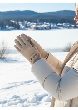 Sinsay - Rękawiczki - beżowy ze sklepu Sinsay w kategorii Rękawiczki damskie - zdjęcie 187382213