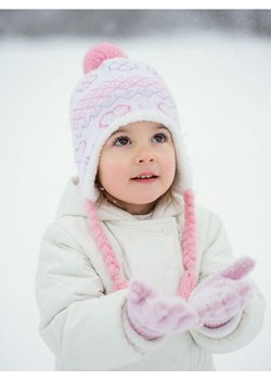 Sinsay - Czapka zimowa z pomponem i warkoczami - wielobarwny ze sklepu Sinsay w kategorii Czapki dziecięce - zdjęcie 187382264