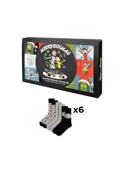 Kalendarz Adwentowy ze Skarpetkami Rick and Morty 6-pak ze sklepu Sklep SOXO w kategorii Skarpetki męskie - zdjęcie 187382304