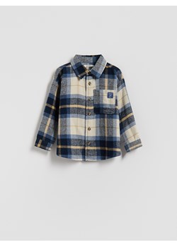 Reserved - Bawełniana koszula w kratę - niebieski ze sklepu Reserved w kategorii Koszule chłopięce - zdjęcie 187382503