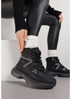 Czarne Sportowe Śniegowce Chunky na Platformie Ishweda ze sklepu renee.pl w kategorii Śniegowce damskie - zdjęcie 187382872