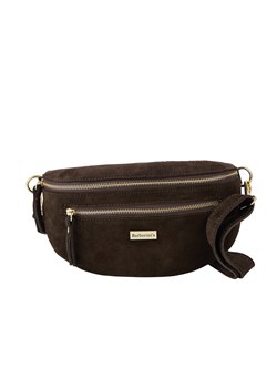 Zamszowa nerka damska Barberinis - Brązowa ciemna ze sklepu butyolivier w kategorii Nerki - zdjęcie 187382973