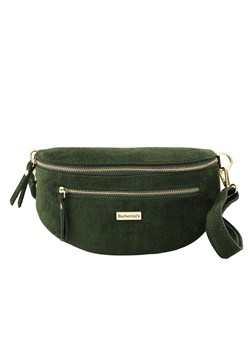 Zamszowa nerka damska Barberinis - Zielona ciemna ze sklepu butyolivier w kategorii Nerki - zdjęcie 187382990