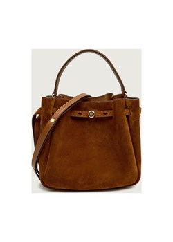 TORY BURCH Worek Romy | zamsz ze sklepu Gomez Fashion Store w kategorii Torebki worki - zdjęcie 187383042