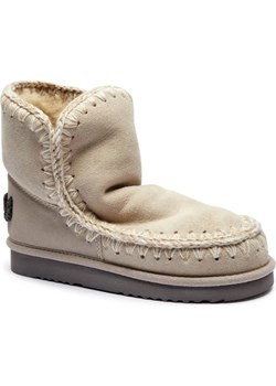 MOU Śniegowce ESKIMO 18 GLITTER LOGO | wełna | zamsz ze sklepu Gomez Fashion Store w kategorii Śniegowce damskie - zdjęcie 187383093