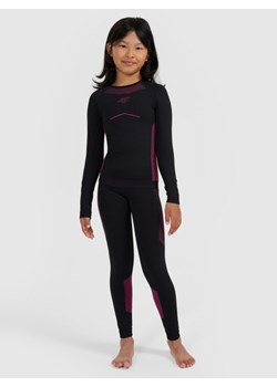 Dziewczęca bielizna termoaktywna komplet 4F 4FJRAW25USEAF263 - czarna ze sklepu Sportstylestory.com w kategorii Bielizna termoaktywna - zdjęcie 187384160