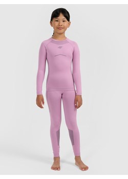 Dziewczęca bielizna termoaktywna komplet 4F 4FJRAW25USEAF263 - różowa ze sklepu Sportstylestory.com w kategorii Bielizna termoaktywna - zdjęcie 187384171