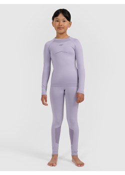 Dziewczęca bielizna termoaktywna komplet 4F 4FJRAW25USEAF263 - fioletowa ze sklepu Sportstylestory.com w kategorii Bielizna termoaktywna - zdjęcie 187384194