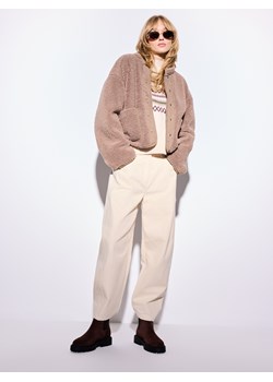 Mohito - Spodnie balloon - kremowy ze sklepu Mohito w kategorii Spodnie damskie - zdjęcie 187384420