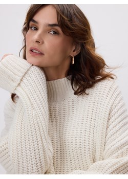 Reserved - Sweter z wełną - złamana biel ze sklepu Reserved w kategorii Swetry damskie - zdjęcie 187384701