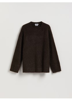 Reserved - Sweter z moherem - ciemnobrązowy ze sklepu Reserved w kategorii Swetry damskie - zdjęcie 187384713