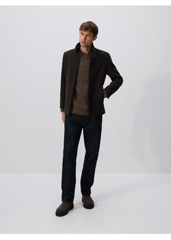 Reserved - Płaszcz z wełną - brązowy ze sklepu Reserved w kategorii Płaszcze męskie - zdjęcie 187384843