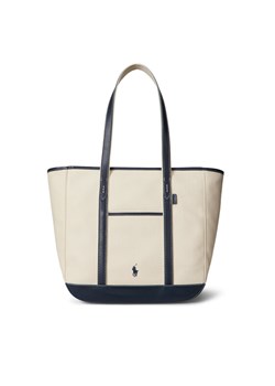 Torebka Polo Ralph Lauren 428968158002 Écru ze sklepu eobuwie.pl w kategorii Torby Shopper bag - zdjęcie 187384931