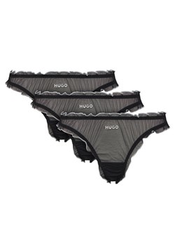 HUGO Komplet stringów 50550109 Czarny ze sklepu MODIVO w kategorii Majtki damskie - zdjęcie 187385190