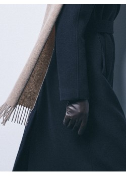 Mohito - Skórzane rękawiczki - ciemnobrązowy ze sklepu Mohito w kategorii Rękawiczki damskie - zdjęcie 187385630