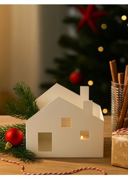 Sinsay - Świecznik w kształcie domku - biały ze sklepu Sinsay w kategorii Świeczniki - zdjęcie 187386854