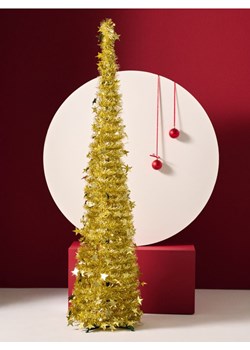 Sinsay - Dekoracja świąteczna w kształcie choinki - złoty ze sklepu Sinsay w kategorii Dekoracje bożonarodzeniowe - zdjęcie 187386881