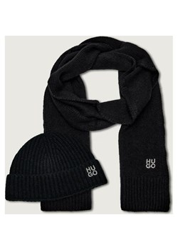 HUGO Wełniany szal + czapka Sarmi_Set ze sklepu Gomez Fashion Store w kategorii Szaliki i chusty damskie - zdjęcie 187387520
