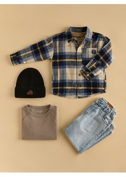 Reserved - Bawełniana koszula w kratę - niebieski ze sklepu Reserved w kategorii Koszule chłopięce - zdjęcie 187387710