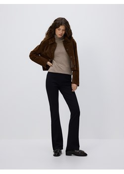 Reserved - Spodnie z wiskozą - czarny ze sklepu Reserved w kategorii Spodnie damskie - zdjęcie 187387820