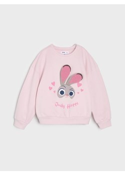 Sinsay - Bluza crewneck z nadrukiem Disney Zwierzogród - różowy ze sklepu Sinsay w kategorii Bluzy dziewczęce - zdjęcie 187388160