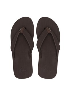 Japonki Quiksilver MOLOKAI LAYBACK TEXTURED AQYL101266 CVJ1 Brązowy ze sklepu eobuwie.pl w kategorii Klapki męskie - zdjęcie 187388253
