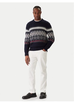 Tommy Hilfiger Sweter Fairisle MW0MW40844 Granatowy Regular Fit ze sklepu MODIVO w kategorii Swetry męskie - zdjęcie 187388481