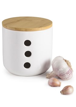 Ibili Pojemnik w kolorze beżowo-białym na czosnek - wys. 12 x Ø 12 cm ze sklepu Limango Polska w kategorii Pojemniki kuchenne - zdjęcie 187388990
