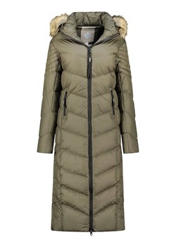 Geographical Norway Płaszcz zimowy &quot;Capucine&quot; w kolorze khaki ze sklepu Limango Polska w kategorii Kurtki damskie - zdjęcie 187389332