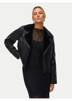 Vero Moda Kurtka z imitacji skóry Hailey 10250405 Czarny Regular Fit ze sklepu MODIVO w kategorii Kurtki damskie - zdjęcie 187389582