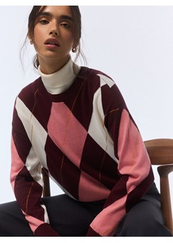Mohito - Sweter z domieszką wełny - bordowy ze sklepu Mohito w kategorii Swetry damskie - zdjęcie 187389943