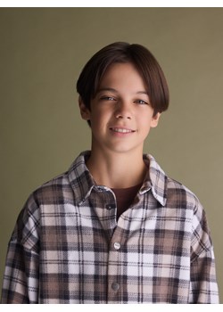 Reserved - Koszula w kratę - beżowy ze sklepu Reserved w kategorii Koszule chłopięce - zdjęcie 187390460