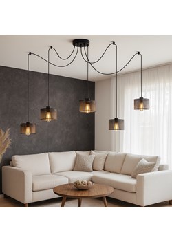 Lampa wisząca pająk 5 płomienna WAIKIKI W5 AŻUR ze sklepu Lysne w kategorii Lampy wiszące - zdjęcie 187390630