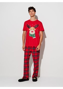 Sinsay - Dwuczęściowa piżama z motywem świątecznym - wielobarwny ze sklepu Sinsay w kategorii Piżamy męskie - zdjęcie 187390752