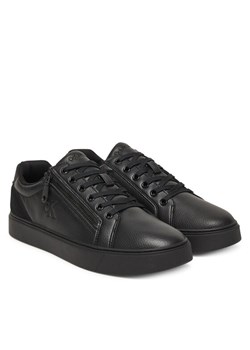 Sneakersy Calvin Klein Classic Cup Laceup Zip Lth YM0YM01437 Czarny ze sklepu eobuwie.pl w kategorii Buty sportowe męskie - zdjęcie 187390874