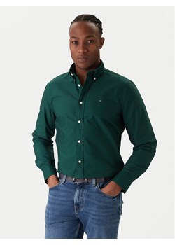 Tommy Hilfiger Koszula Solid Heritage MW0MW35774 Zielony Regular Fit ze sklepu MODIVO w kategorii Koszule męskie - zdjęcie 187391201