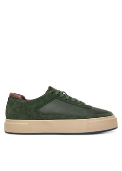 Calvin Klein Sneakersy Basket Cupsole Laceup Lth-Nu YM0YM01354 Zielony ze sklepu MODIVO w kategorii Buty sportowe męskie - zdjęcie 187391212