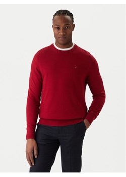 Tommy Hilfiger Sweter MW0MW28046 Czerwony Regular Fit ze sklepu MODIVO w kategorii Swetry męskie - zdjęcie 187391240