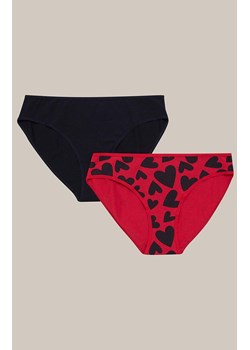 Esotiq 2-pack figi damskie Mia-Mia 42268-K005, Kolor czarno-czerwony, Rozmiar M, Esotiq ze sklepu Primodo w kategorii Majtki damskie - zdjęcie 187391612