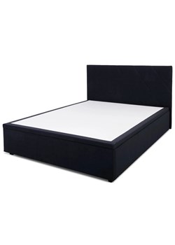 Czarne łóżko pluszowe z pojemnikiem 160x200 G7-F99 ze sklepu Edinos.pl w kategorii Łóżka i materace - zdjęcie 187392202