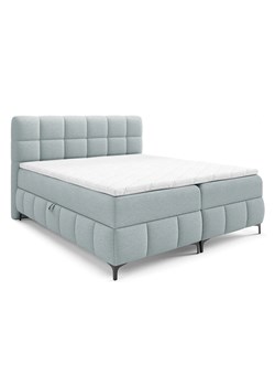 Błękitne łóżko kontynentalne 5 rozmiarów H3-C99 ze sklepu Edinos.pl w kategorii Łóżka i materace - zdjęcie 187392243