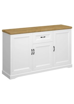 Duża komoda skandynawska biały + dąb harbor H2-T27 ze sklepu Edinos.pl w kategorii Komody - zdjęcie 187392272