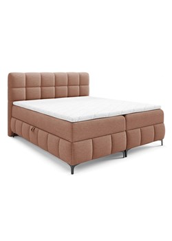 Pomarańczowe łóżko kontynentalne z zagłówkiem 5 rozmiarów Z2-N31 ze sklepu Edinos.pl w kategorii Łóżka i materace - zdjęcie 187392274