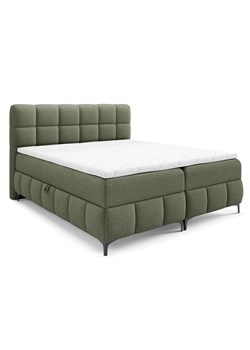 Zielone pikowane łóżko z pojemnikiem 5 rozmiarów  D0-S32 ze sklepu Edinos.pl w kategorii Łóżka i materace - zdjęcie 187392293