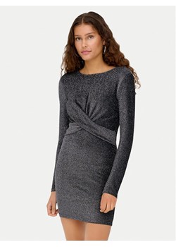 ONLY Sukienka koktajlowa Rich 15360278 Szary Regular Fit ze sklepu MODIVO w kategorii Sukienki - zdjęcie 187393063