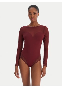 Ysabel Mora Body 10782 Bordowy ze sklepu MODIVO w kategorii Body damskie - zdjęcie 187393071