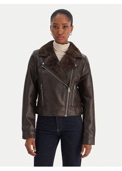 Vero Moda Kurtka z imitacji skóry Hailey 10250405 Brązowy Regular Fit ze sklepu MODIVO w kategorii Kurtki damskie - zdjęcie 187393101