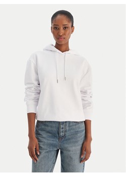 Calvin Klein Jeans Bluza Ls Monogram Terry Po LV047C224G Biały Regular Fit ze sklepu MODIVO w kategorii Bluzy damskie - zdjęcie 187393113