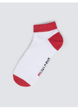 Stopki bawełniane czerwono-białe Filixos 603 ze sklepu Big Star w kategorii Skarpetki damskie - zdjęcie 187393502